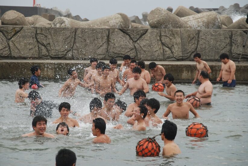 加茂水高伝統行事『水納め』が行われました。