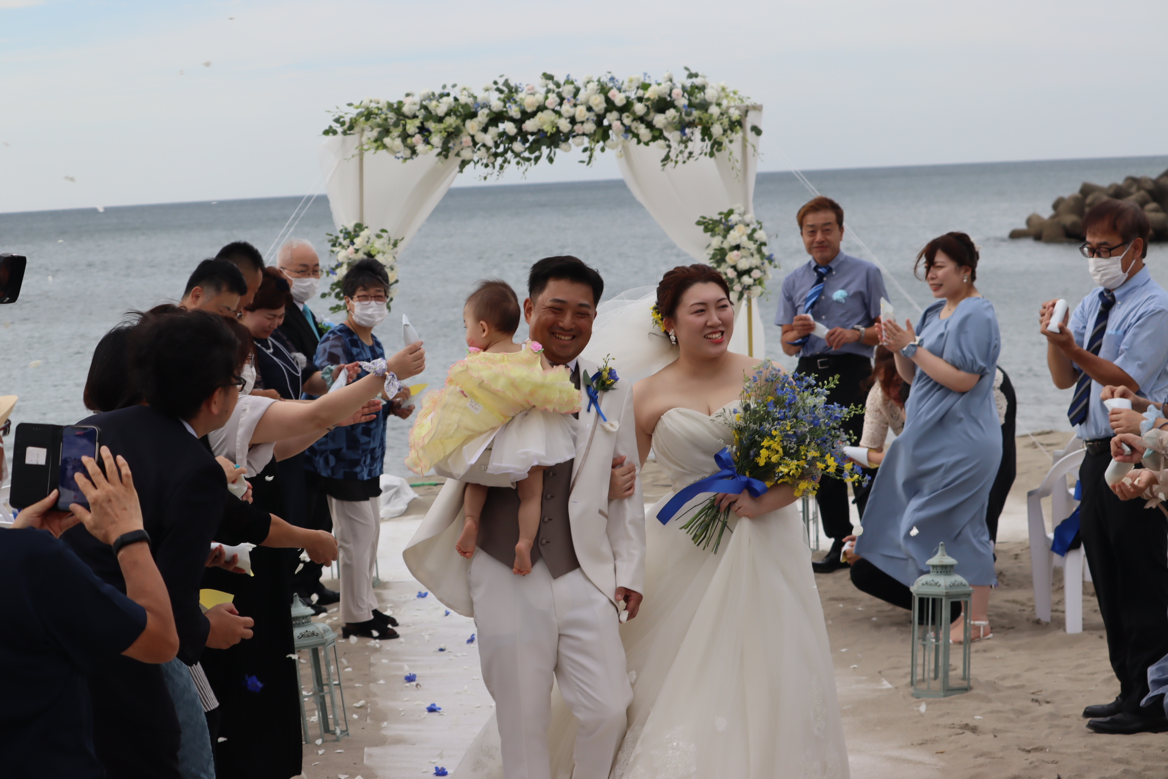 砂浜結婚